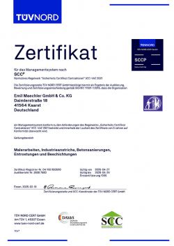 Zertifikat SCC